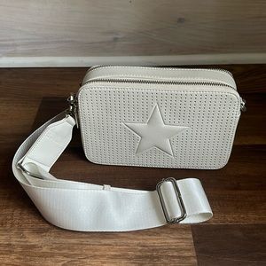 Vintage Havana Henna Perf Leather Crossbody Bag-Never used!